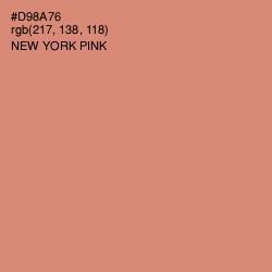 #D98A76 - New York Pink Color Image
